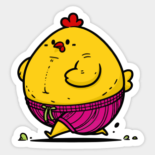 Fat Chicken Sticker